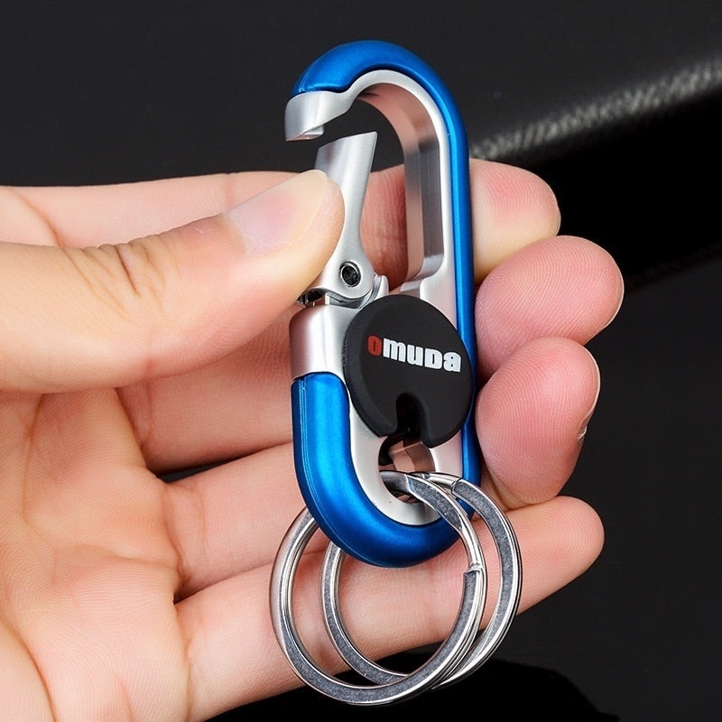 Durable Metal Dual Ring Key Holder Chain