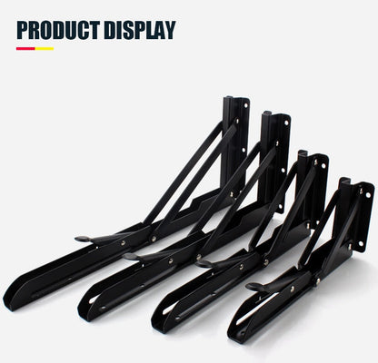 Space-Saving Stainless Steel Folding Shelf Brackets