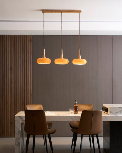 Stylish Metal Glass Pendant Light Fixture