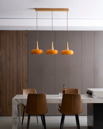 Stylish Metal Glass Pendant Light Fixture