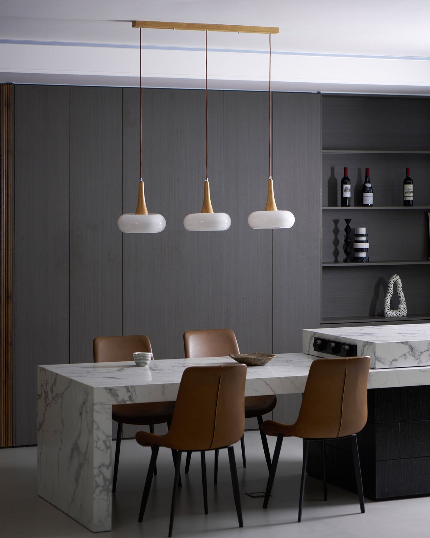 Stylish Metal Glass Pendant Light Fixture