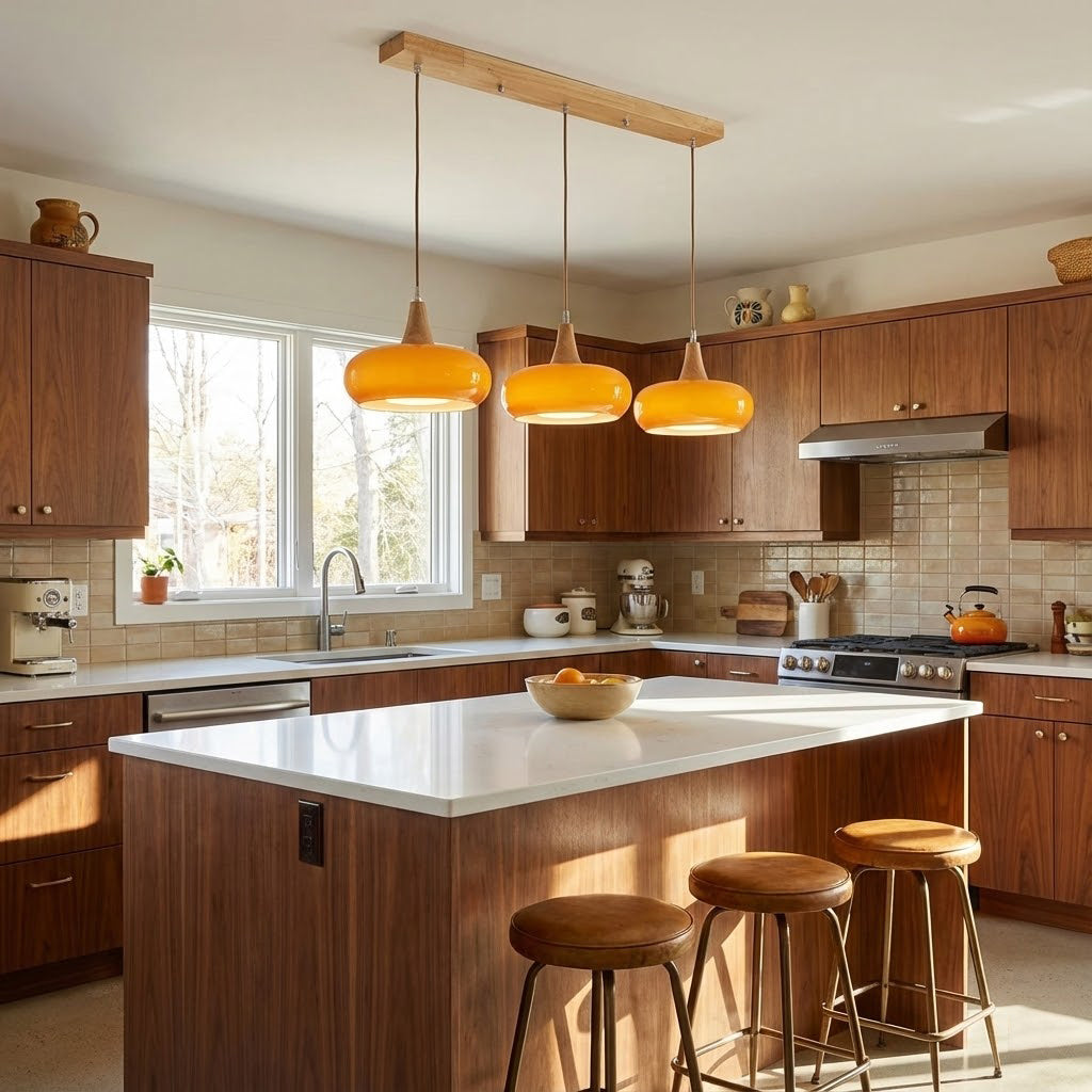 Stylish Metal Glass Pendant Light Fixture