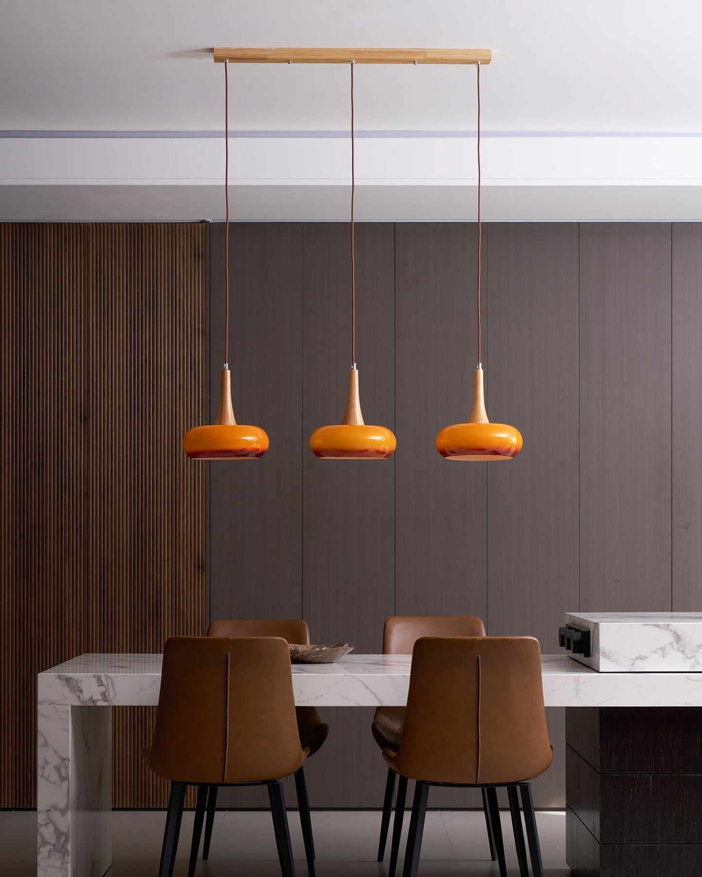 Stylish Metal Glass Pendant Light Fixture