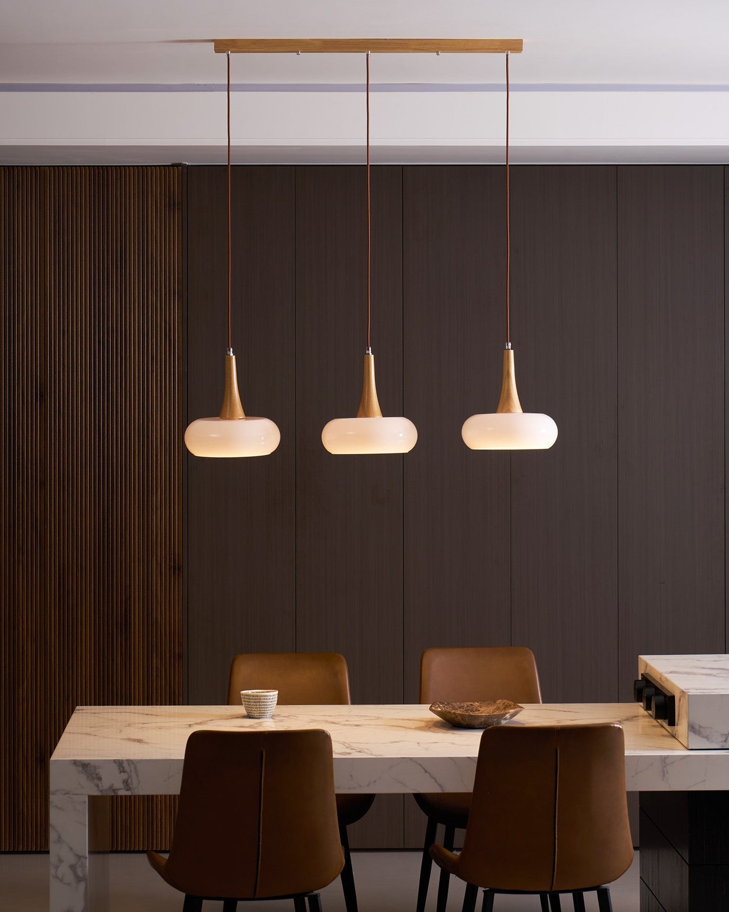 Stylish Metal Glass Pendant Light Fixture