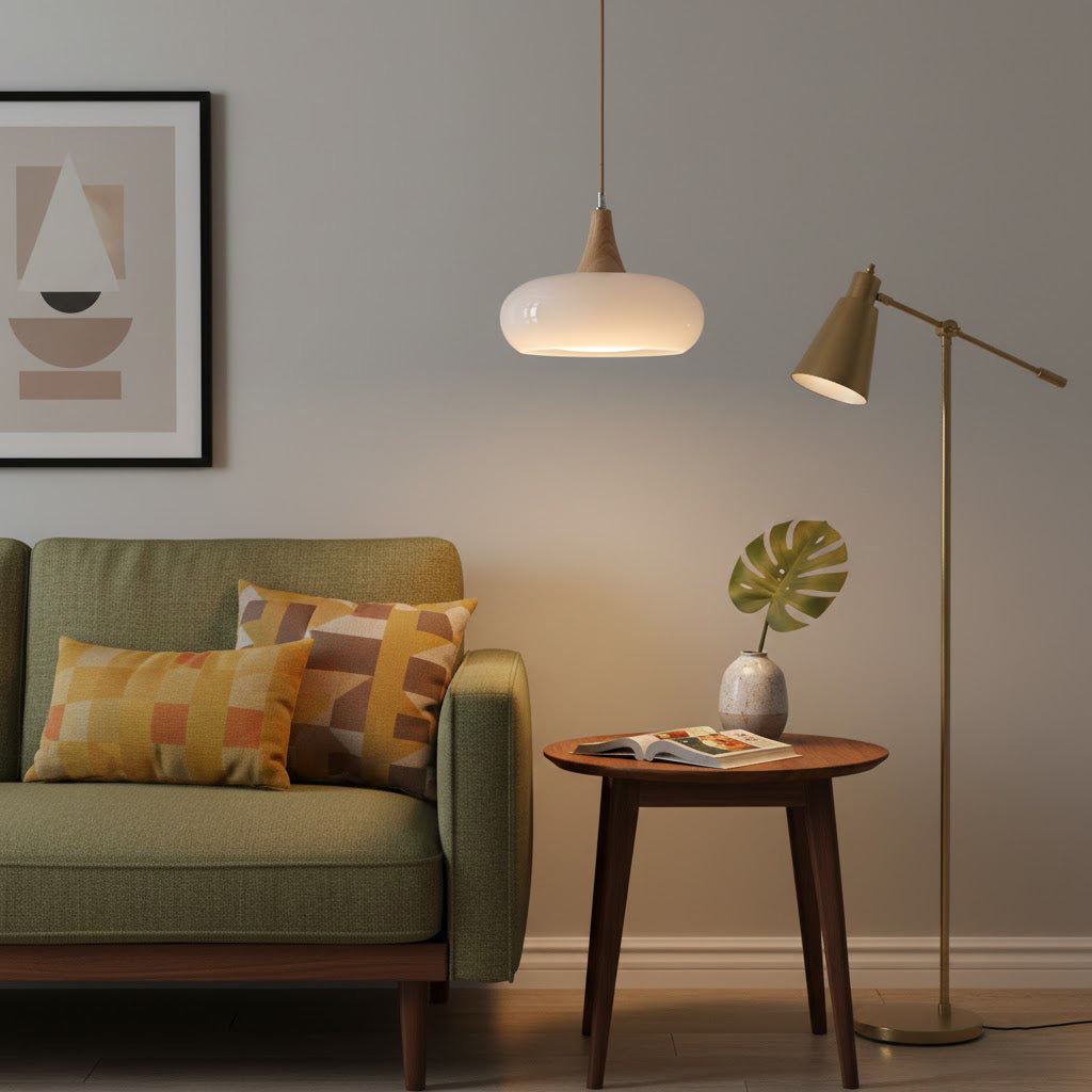 Stylish Metal Glass Pendant Light Fixture