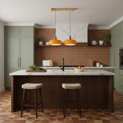 Stylish Metal Glass Pendant Light Fixture