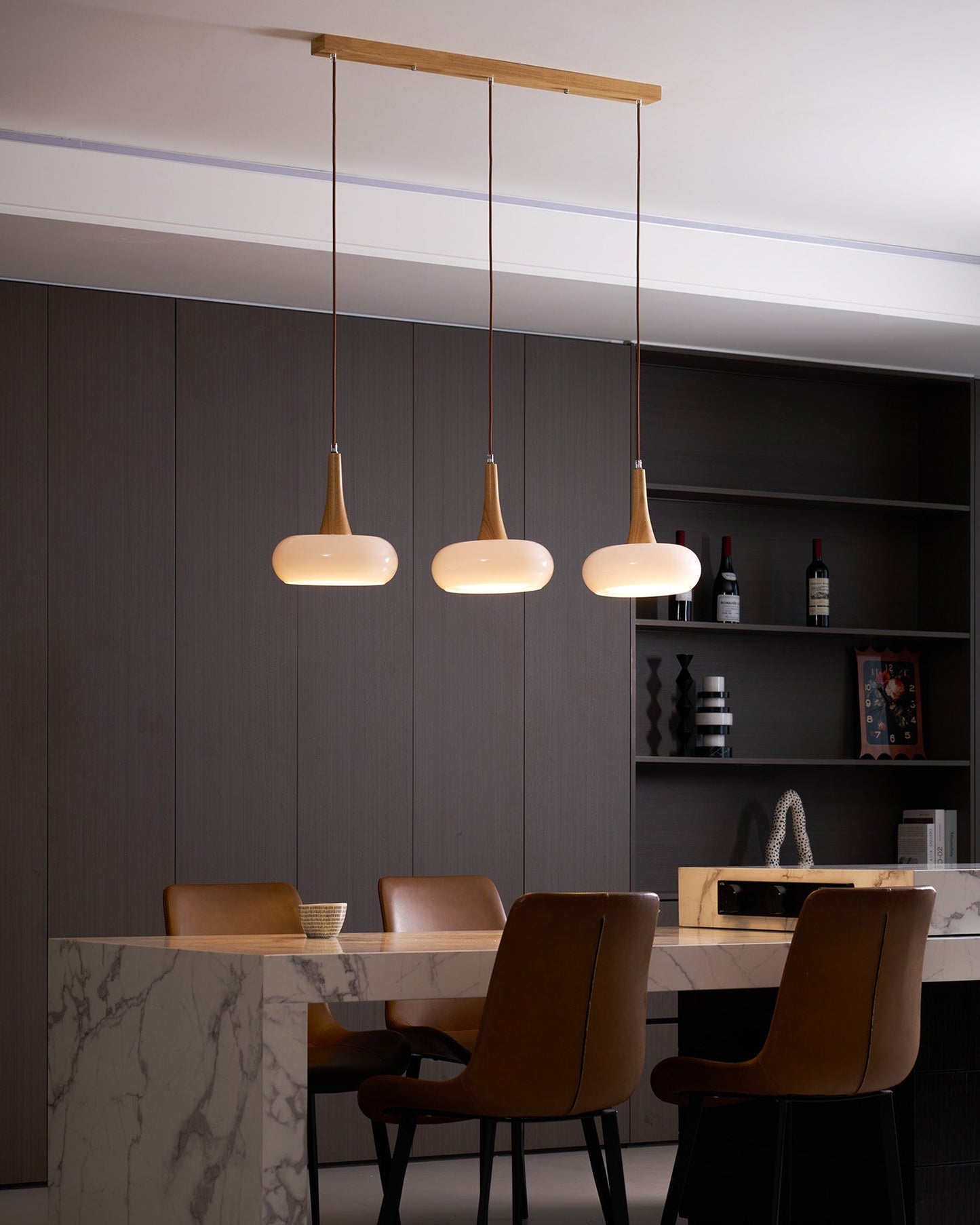 Stylish Metal Glass Pendant Light Fixture