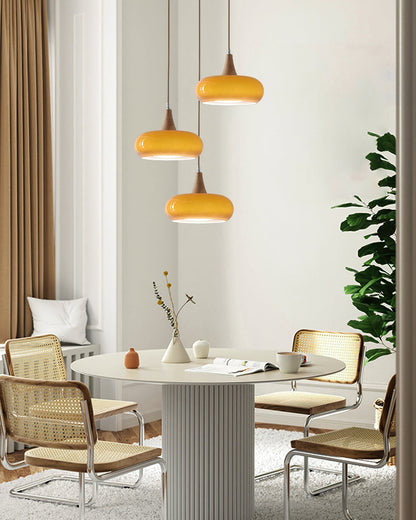 Stylish Metal Glass Pendant Light Fixture