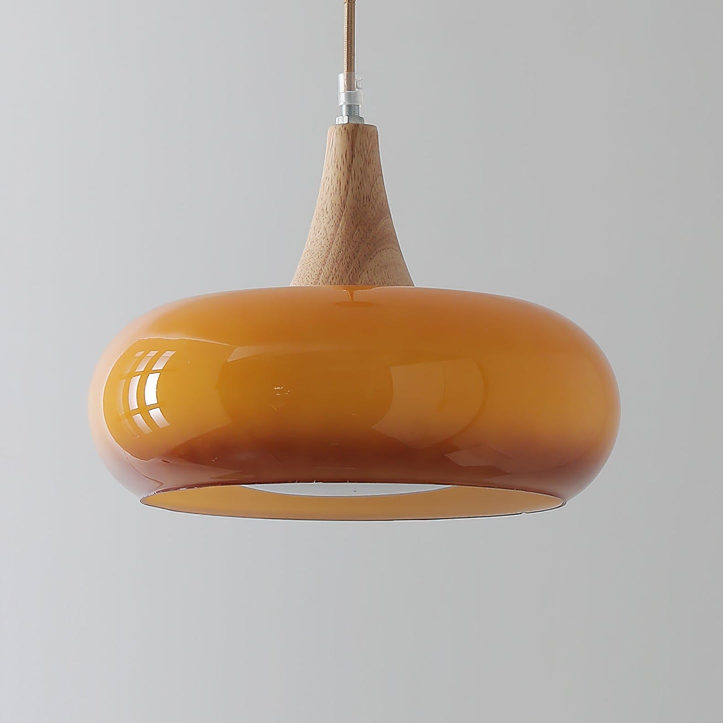 Stylish Metal Glass Pendant Light Fixture