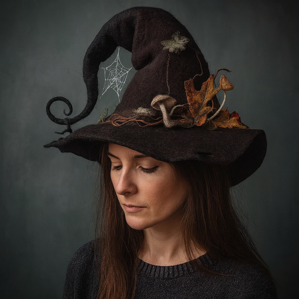 Soft Wool Witch Halloween Party Hat