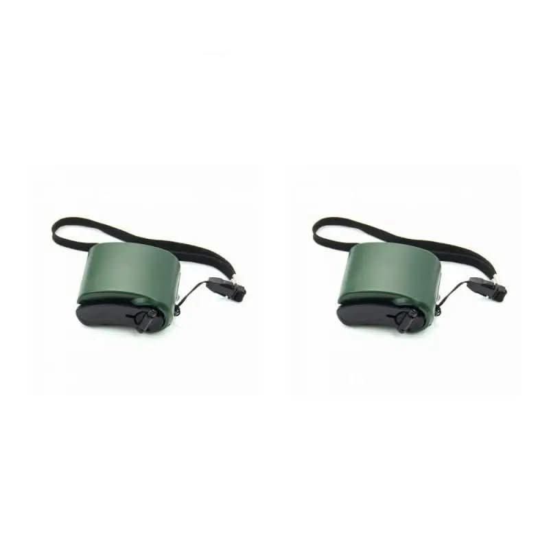 Compact Hand Crank Power Bank with USB and LED Light