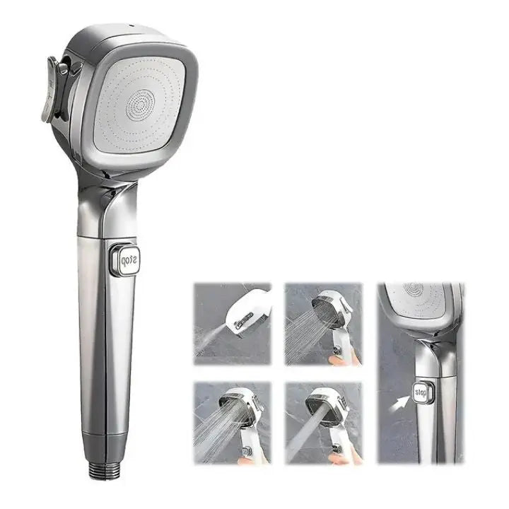 Powerful Handheld Shower with 4 Spray Settings