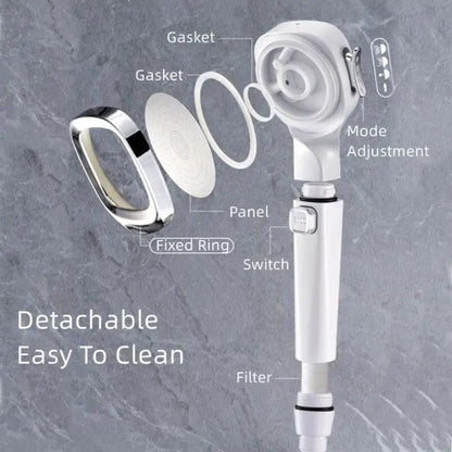 Powerful Handheld Shower with 4 Spray Settings