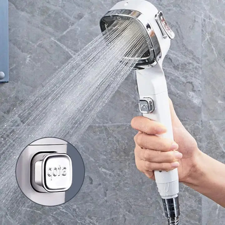 Powerful Handheld Shower with 4 Spray Settings