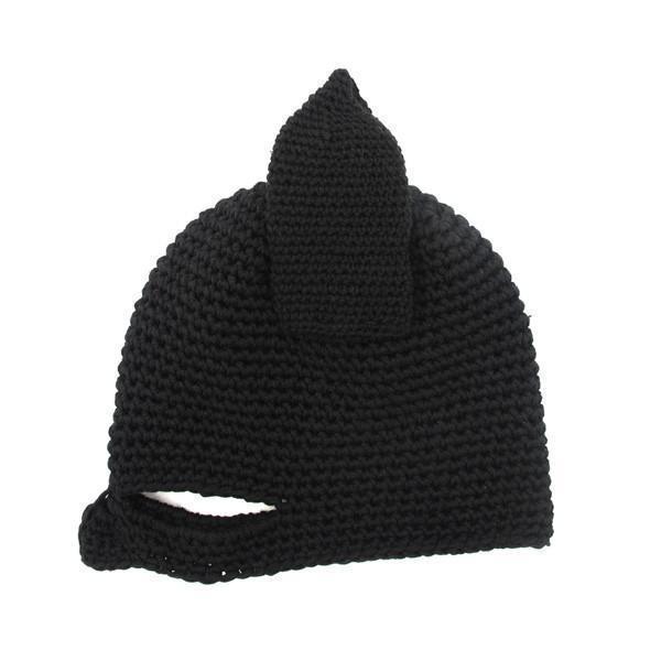 Warm Knit Bat Face Beanie