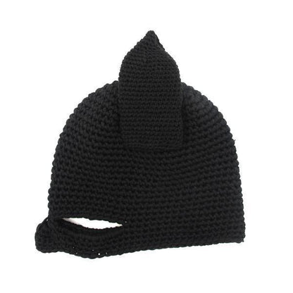Warm Knit Bat Face Beanie