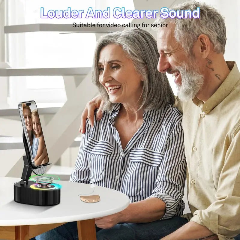 Portable Phone Stand with Wireless Speaker & Charger