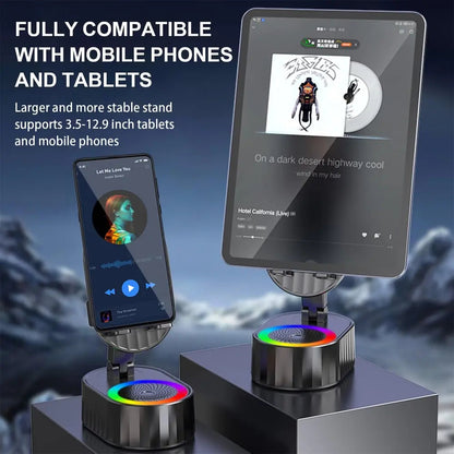 Portable Phone Stand with Wireless Speaker & Charger