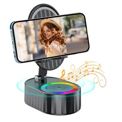 Portable Phone Stand with Wireless Speaker & Charger