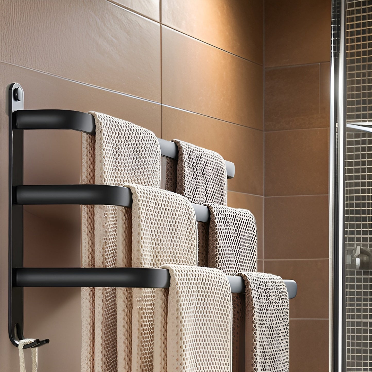 Easy Install 3-Level Towel Holder