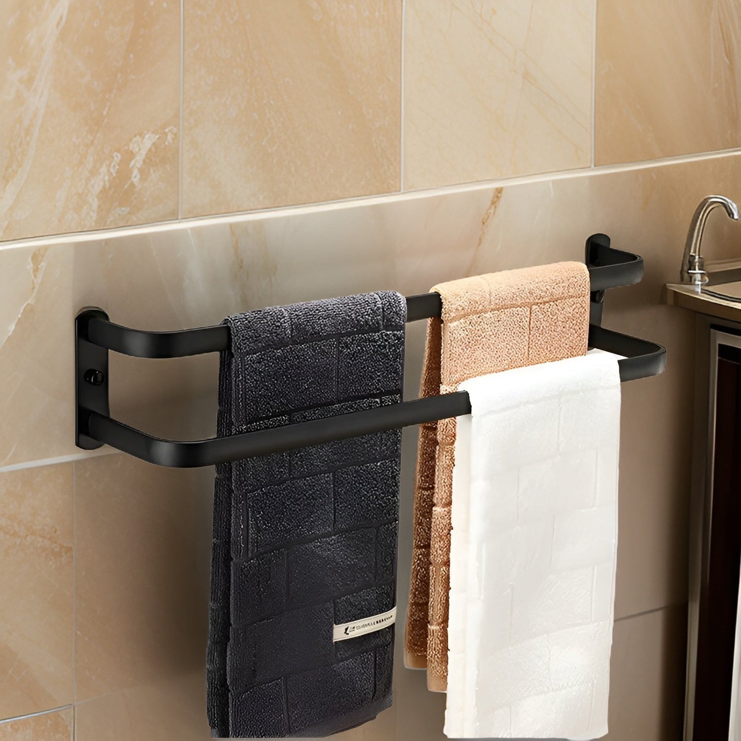 Easy Install 3-Level Towel Holder