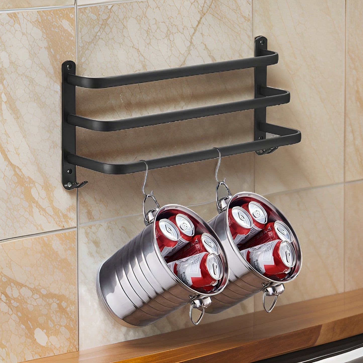 Easy Install 3-Level Towel Holder