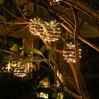 Outdoor Pineapple Solar Powered Lamp