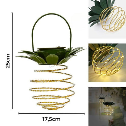 Outdoor Pineapple Solar Powered Lamp