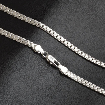 Shiny Silver Chain Necklace – 925 Sterling Silver