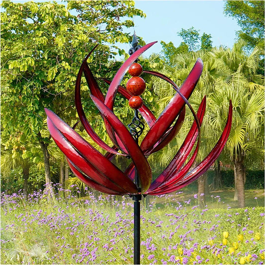 Decorative Metal Windmill Sculpture - Cofik