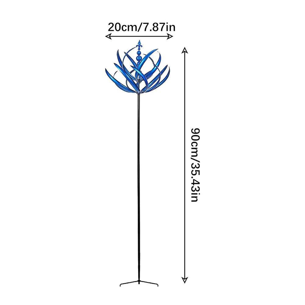 Decorative Metal Windmill Sculpture
