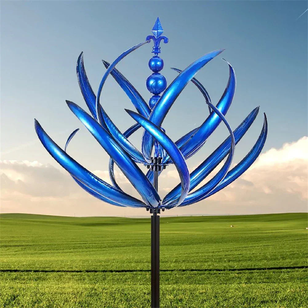 Decorative Metal Windmill Sculpture