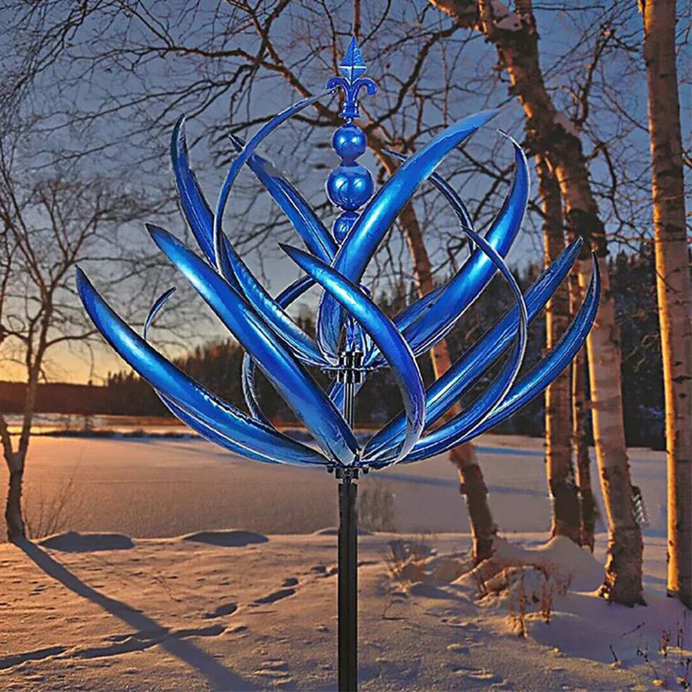Decorative Metal Windmill Sculpture