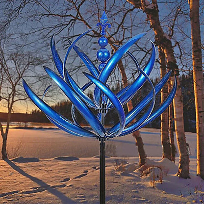Decorative Metal Windmill Sculpture