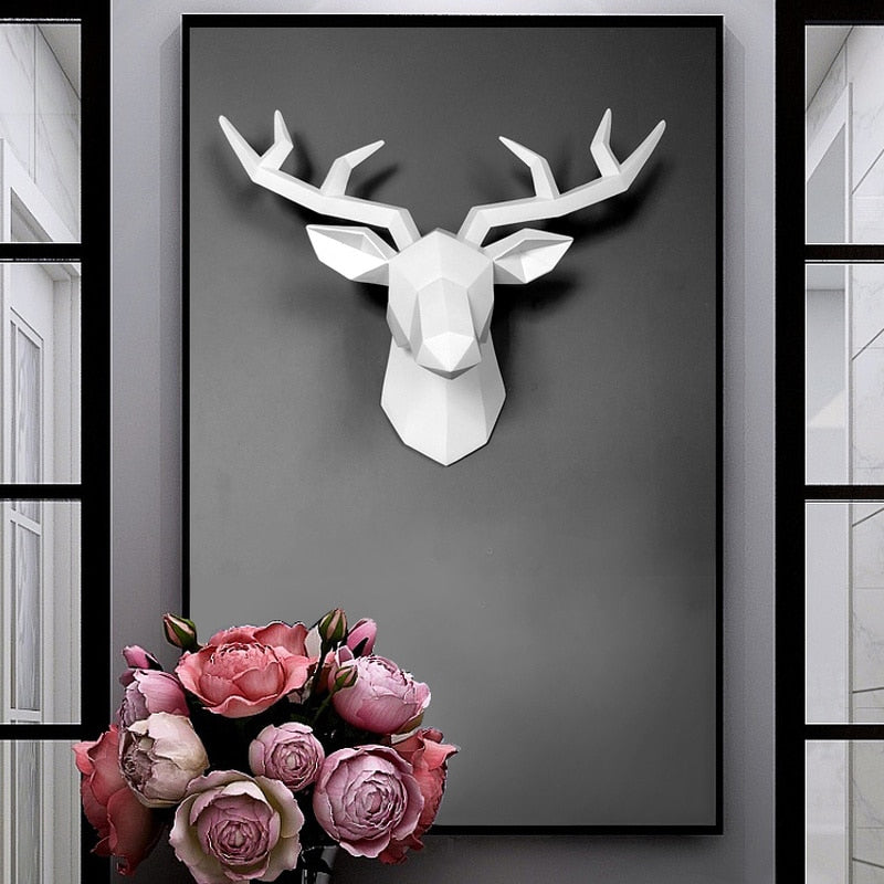 Stylish 3D Deer Decor Figure