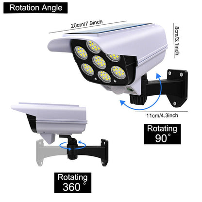 Outdoor Dummy Security Camera with LED Light