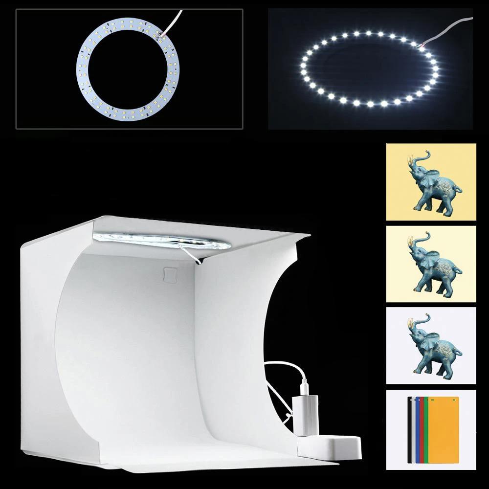 Portable Mini Photo Studio Kit with LED Lights