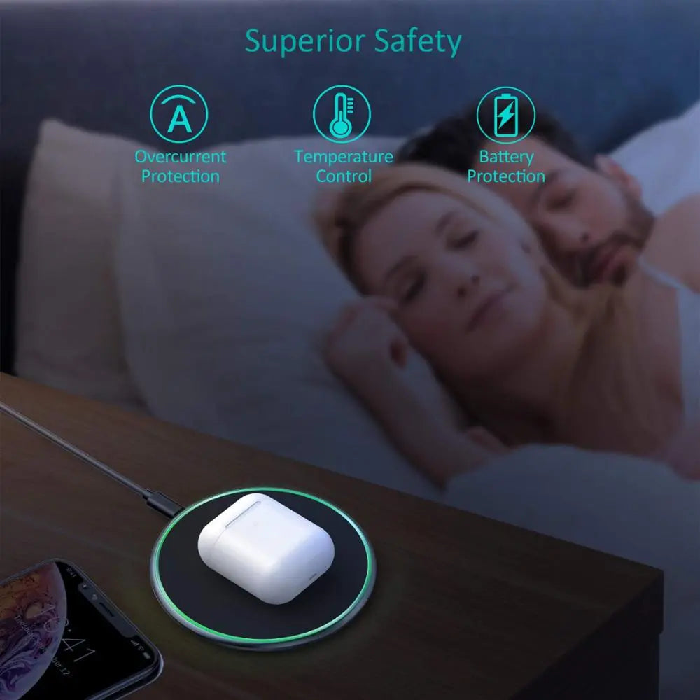 Quick Wireless Charging Pad for iPhone & Android