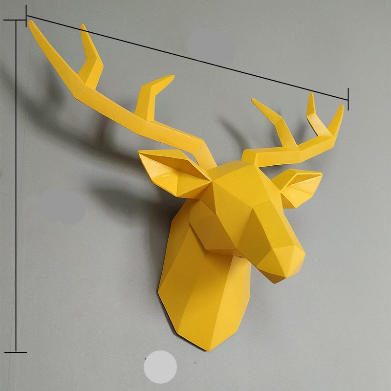 Stylish 3D Deer Decor Figure