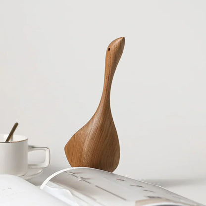 Handcrafted Wooden Love Bird Figurines Natural Home Decor