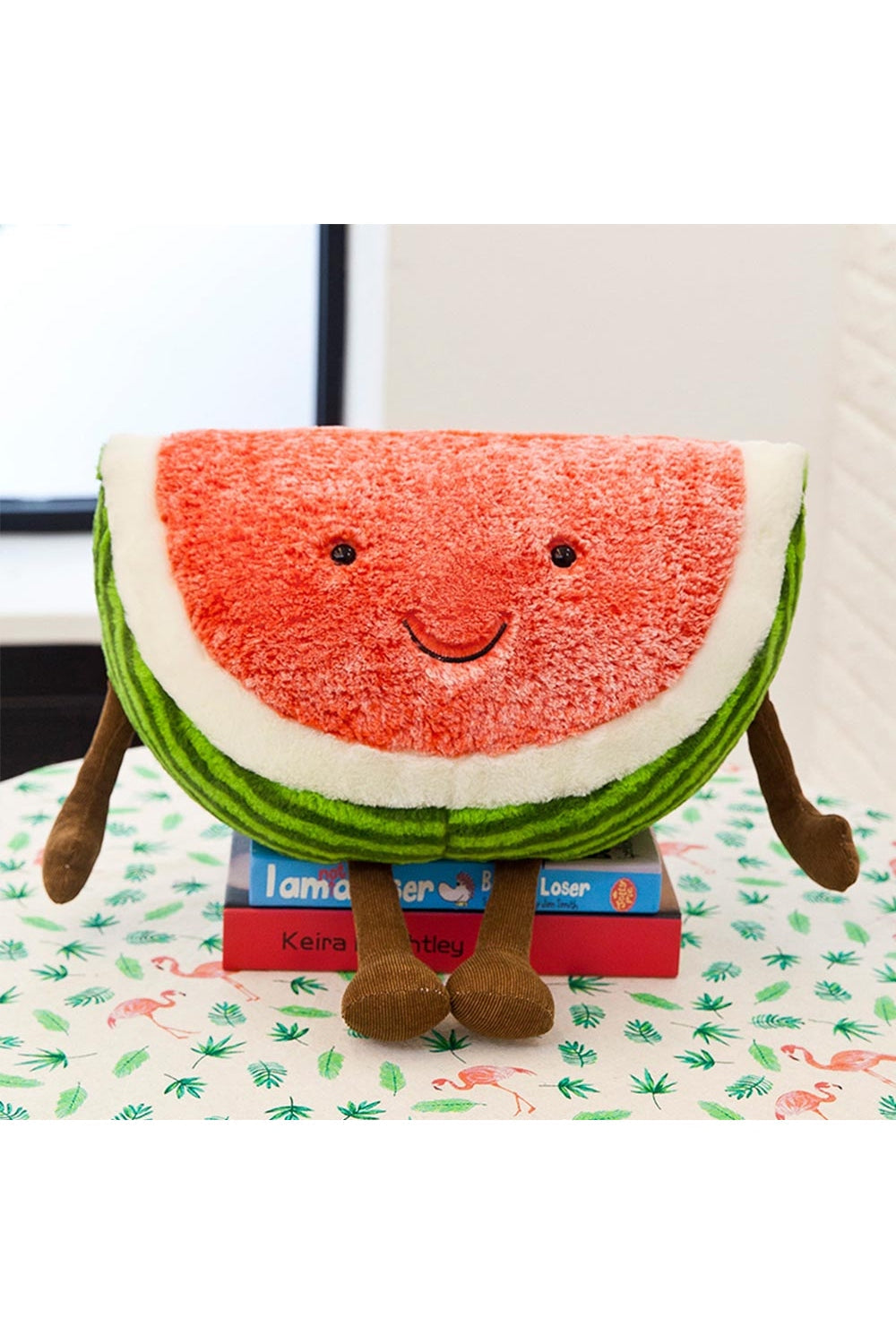 Sweet Pink Plush Watermelon Toy