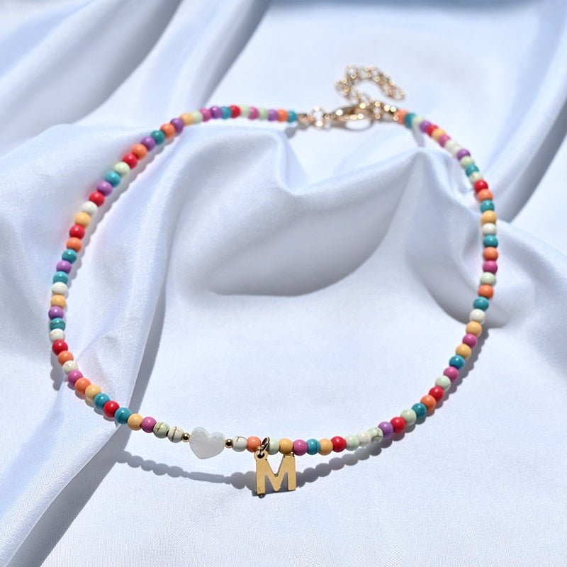 Timeless White Pearl Initial Necklace