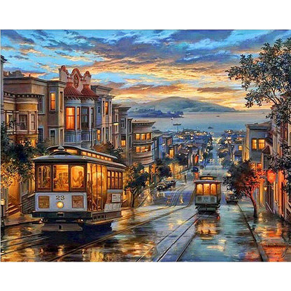 Colorful City Art Painting Kit