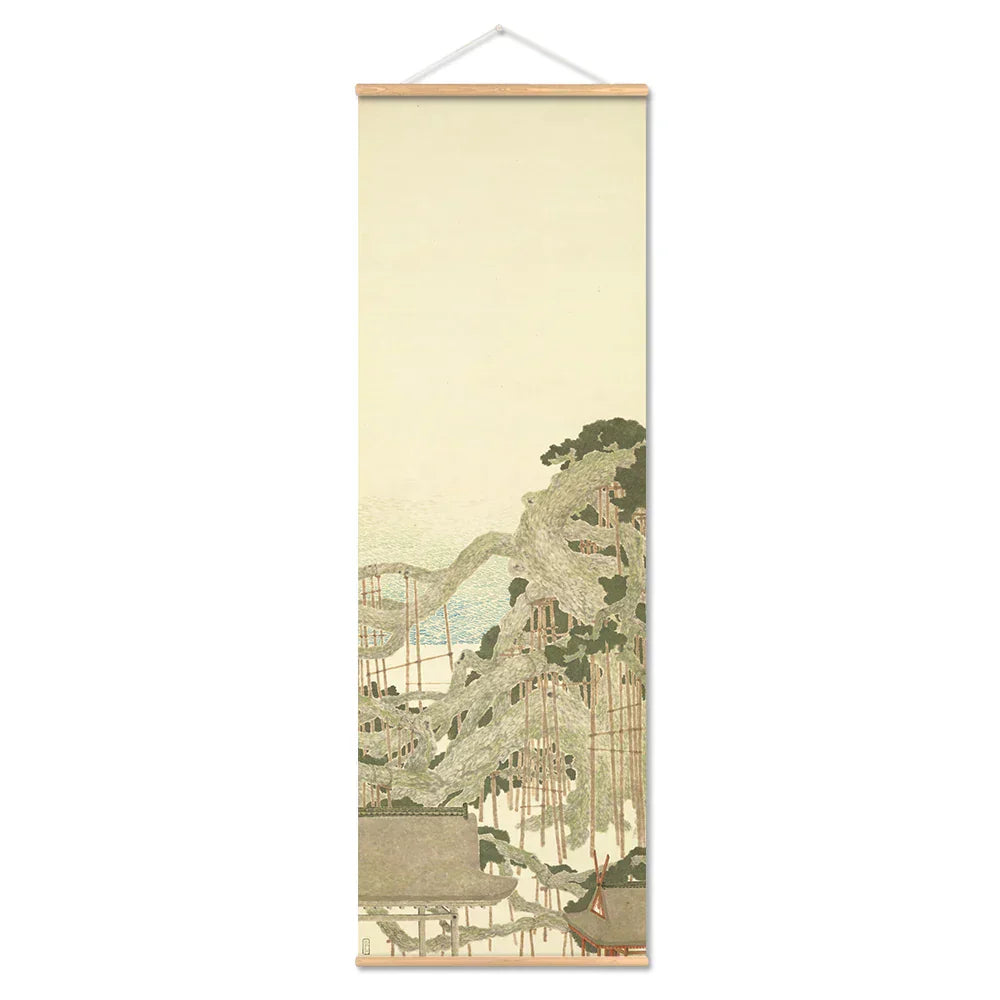 Rustic Japanese Landscape Wall Art Poster Home Decoration