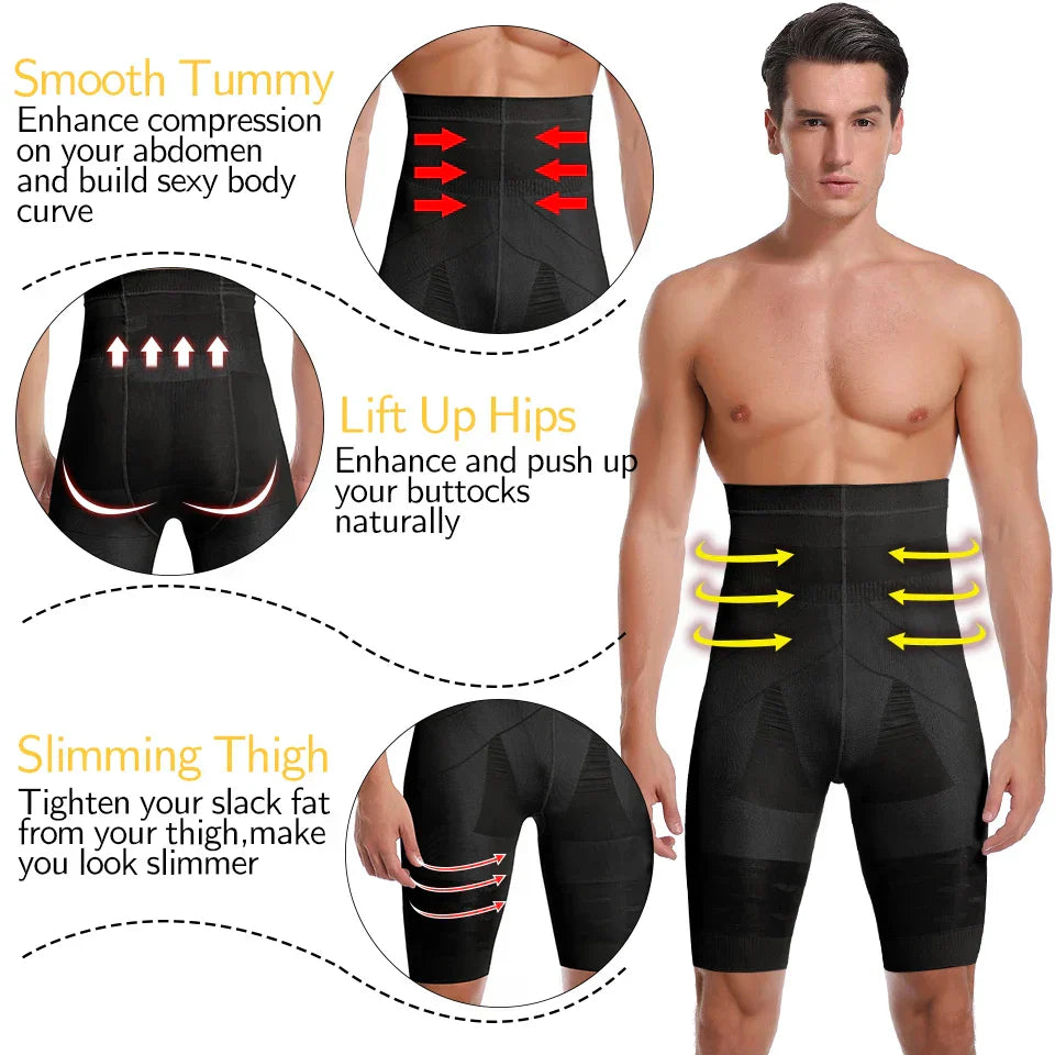 Slimming Men's High Waist Shapewear Briefs