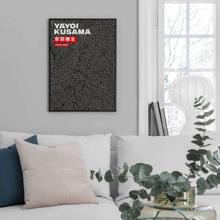Vibrant Yayoi Kusama Art Print Poster