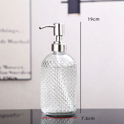 Clear Glass Bathroom Soap Dispenser