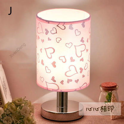 Stylish Metal Desk Lamp with LED Fabric Shade