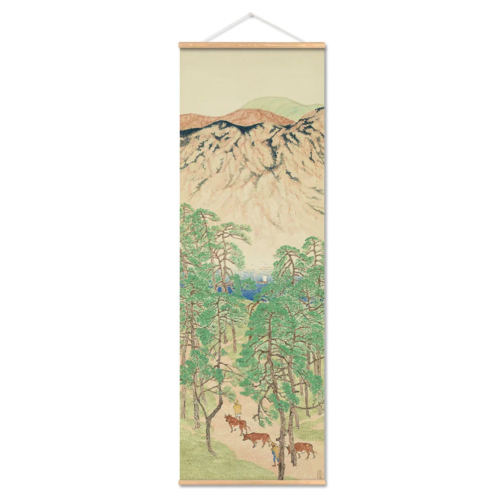 Rustic Japanese Landscape Wall Art Poster Home Decoration
