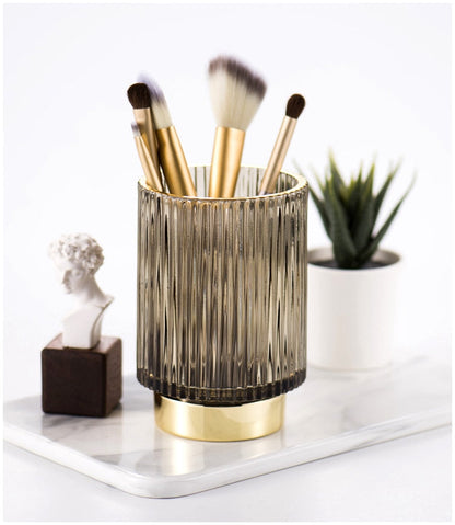 Luxury Gold Mirror Makeup Storage Organizer